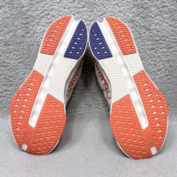 On Cloudsurfer Next Mens Size 9.5 Running Shoes White Flame Mesh - Picture 7 of 9